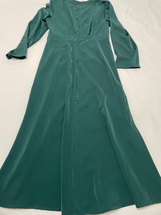 Vestido midi verde invitada boda