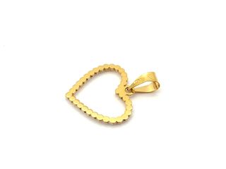 E1799346-64	 Colgante Oro 18k Corazón Circonita