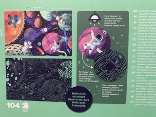 Puzzle 104 Piezas Glow in the Dark Apli Kids