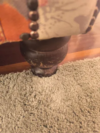 Conjunto de Sofá + Butaca + Puff de tela floral