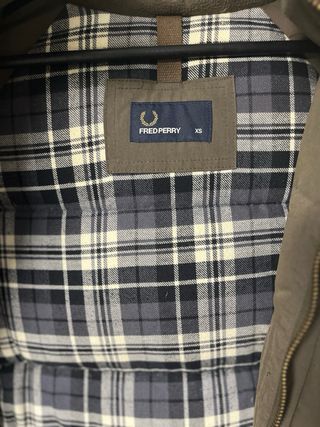 Abrigo Parka Fred Perry Verde Oliva