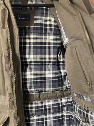 Abrigo Parka Fred Perry Verde Oliva