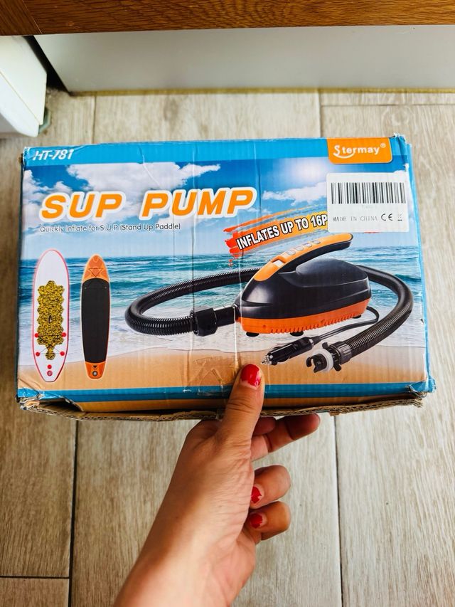 NUEVA! Bomba aire portatil SUP 16 PSI 110w 12V