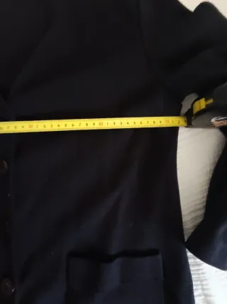 Chaqueta punto vintage negra talla 44