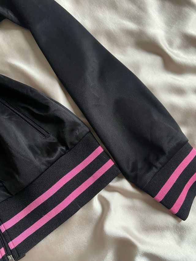 vintage emo y2k urban black pink cardigan zip