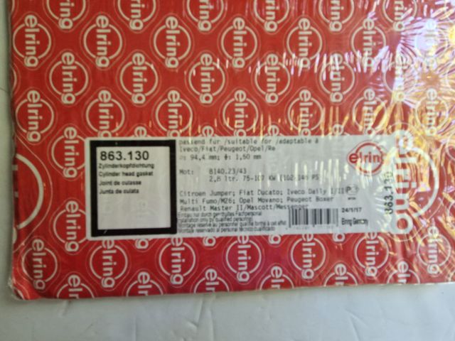 Junta culata Fiat Ducato Iveco Boxer Master 2.8