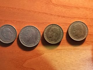 Lotto 4 monete Spagna collezione rare