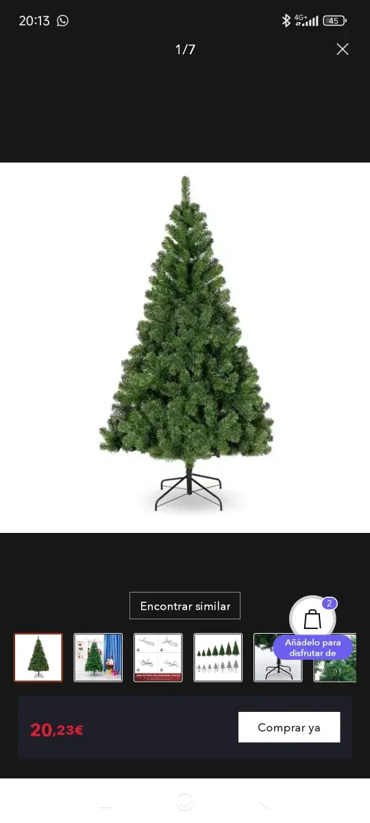 Árbol de Navidad verde