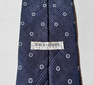 Corbata Giorgio Armani Seda Vintage Años 80