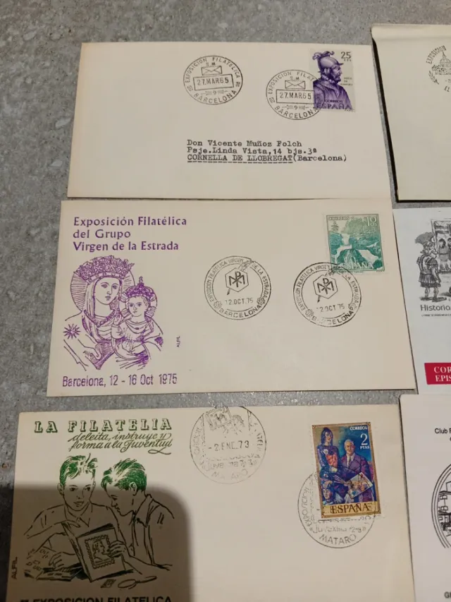 Lotto di 20 buste e carte filatelia