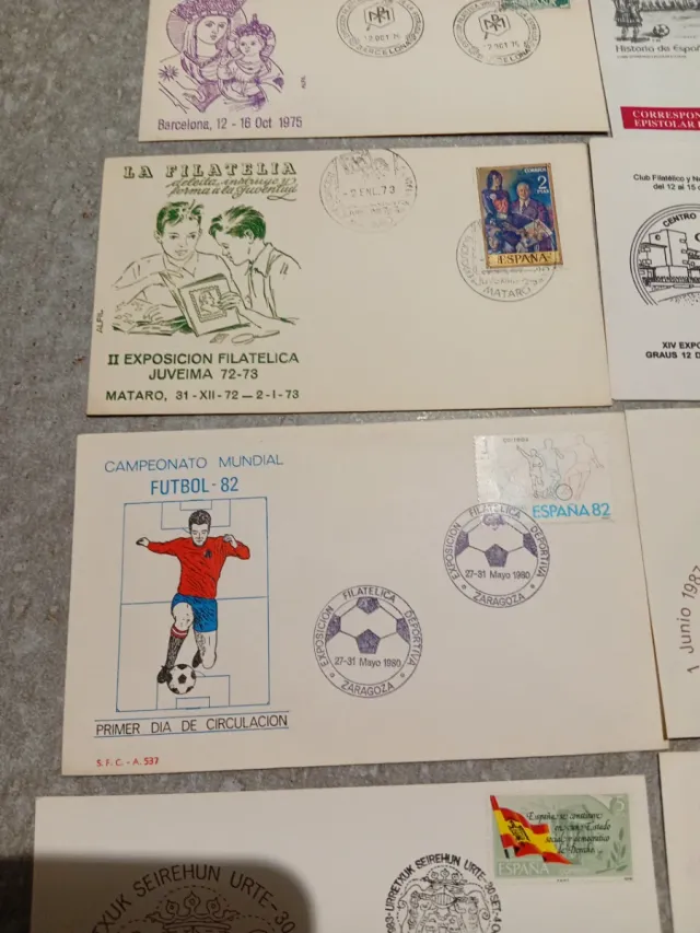 Lotto di 20 buste e carte filatelia