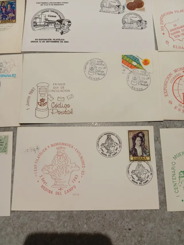 Lotto di 20 buste e carte filatelia