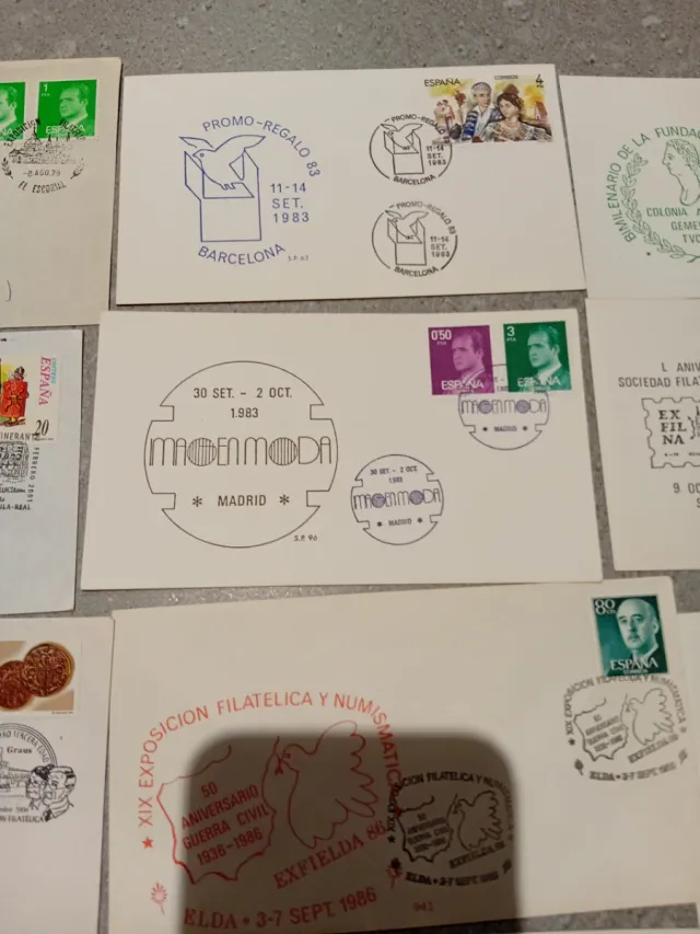 Lotto di 20 buste e carte filatelia