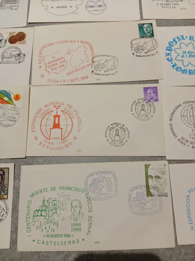 Lotto di 20 buste e carte filatelia