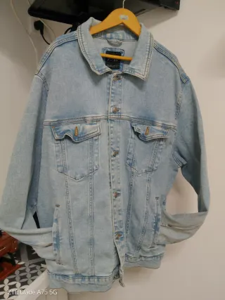 Chaqueta tejana Zara hombre azul