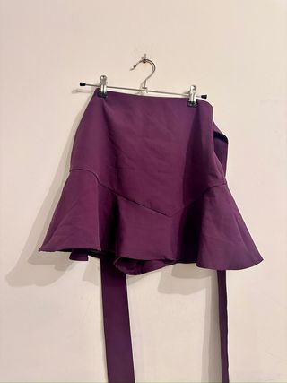 Falda Zara Talla S Morada