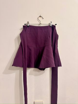 Falda Zara Talla S Morada