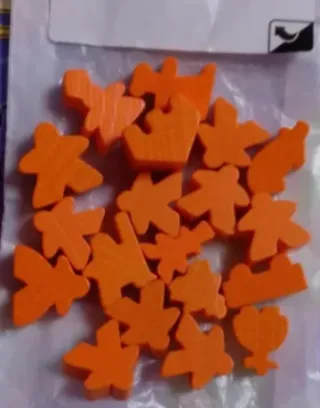 Meeples Naranjas Carcassonne