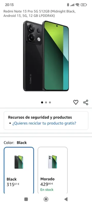 Xiaomi Redmi Note 13 Pro Midnight Black