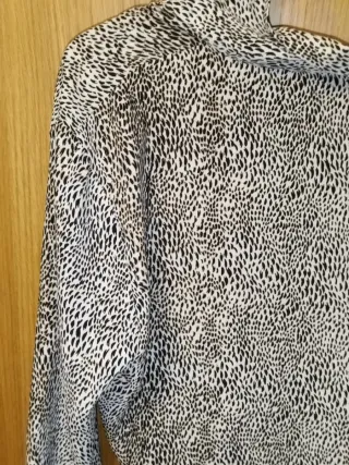 Camisa Estampado Leopardo Oversize Fat L/Xl