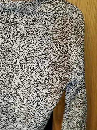 Camisa Estampado Leopardo Oversize Fat L/Xl