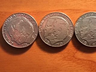 Lotto 4 monete Svezia Carl XVI Gustaf
