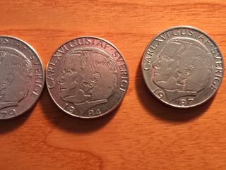 Lotto 4 monete Svezia Carl XVI Gustaf