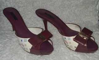 Sandalias Louis Vuitton Monogram Tacon Talla 38