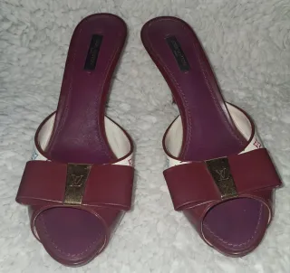 Sandalias Louis Vuitton Monogram Tacon Talla 38