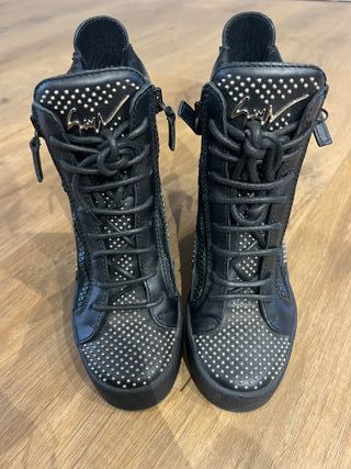 Giuseppe Zanotti Sneakers Negros y Dorados