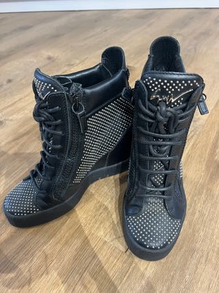 Giuseppe Zanotti Sneakers Negros y Dorados