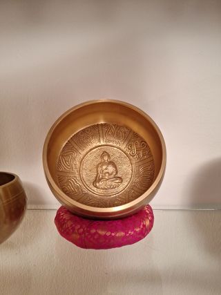 Cuencos Tibetanos con Mazo y Cojín diámetro 14 cm