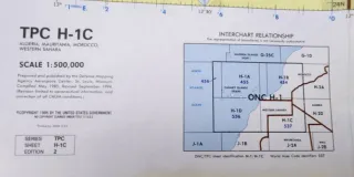 Mapa TPC H-1C Marruecos 144x105cm