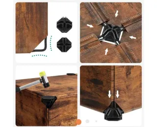 Zapatero modular roble polipropileno