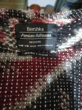 Gabardina Bershka Multicolor Talla M