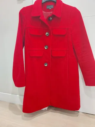 Abrigo mujer talla 38 rojo marca Tintoretto