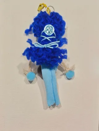 Bambolina artigianale le nutz - "cestino con mici"