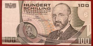 Austria 🇦🇹 banconota 100 scellini 1984