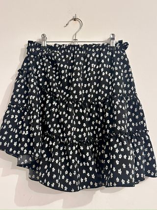 Falda corta mujer volantes Talla S