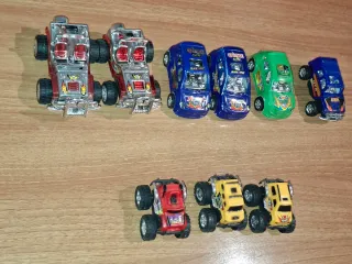 Lote 9 coches de juguete
