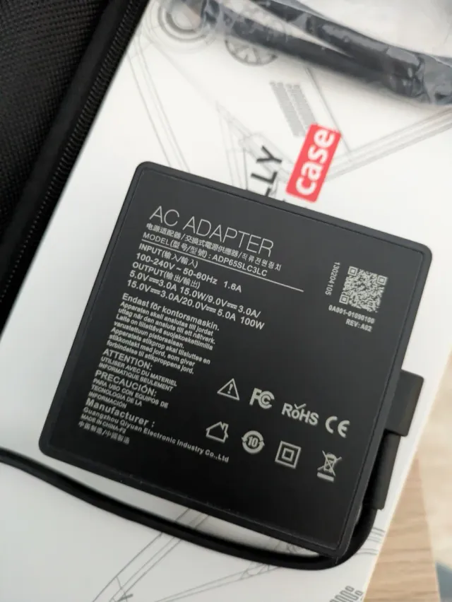 Xbox ROG Aly X cargador original y Estuche y Funda