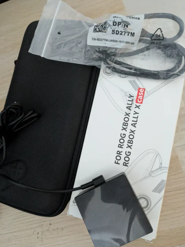 Xbox ROG Aly X cargador original y Estuche y Funda