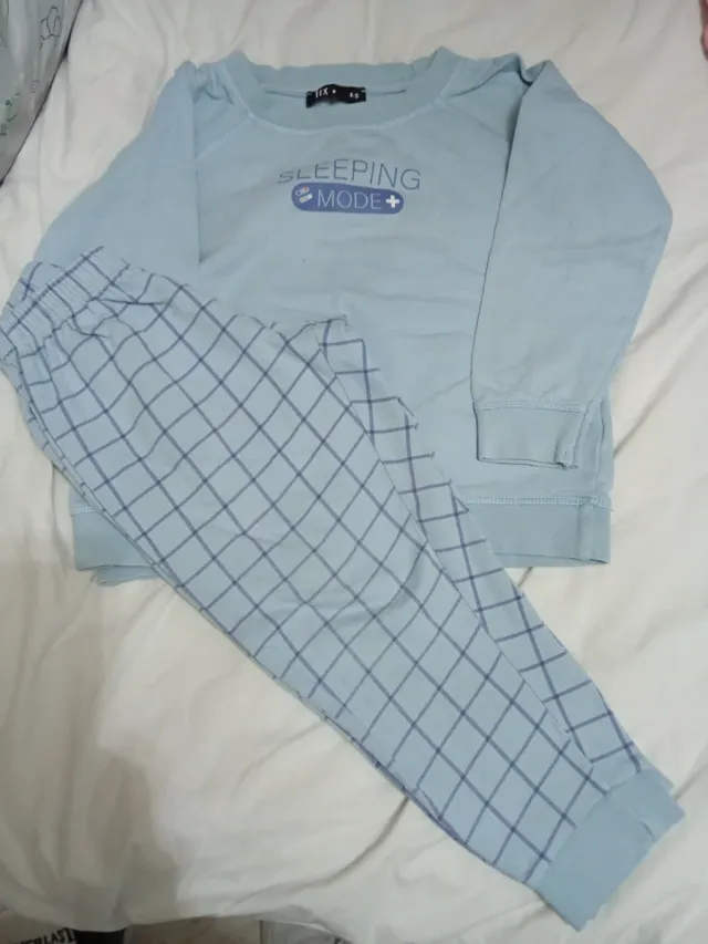 2 Pijamas Niña 4-5 Años Azul