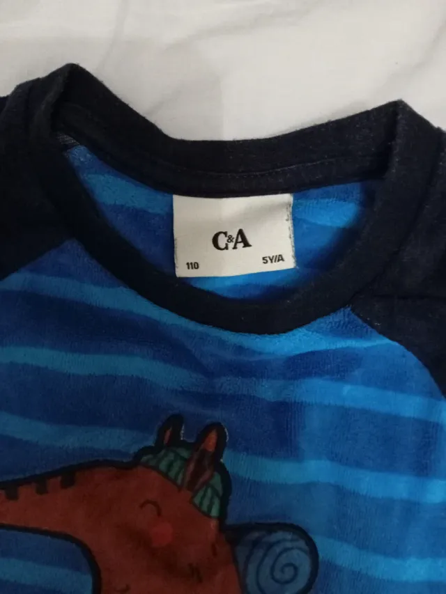 2 Pijamas Niña 4-5 Años Azul