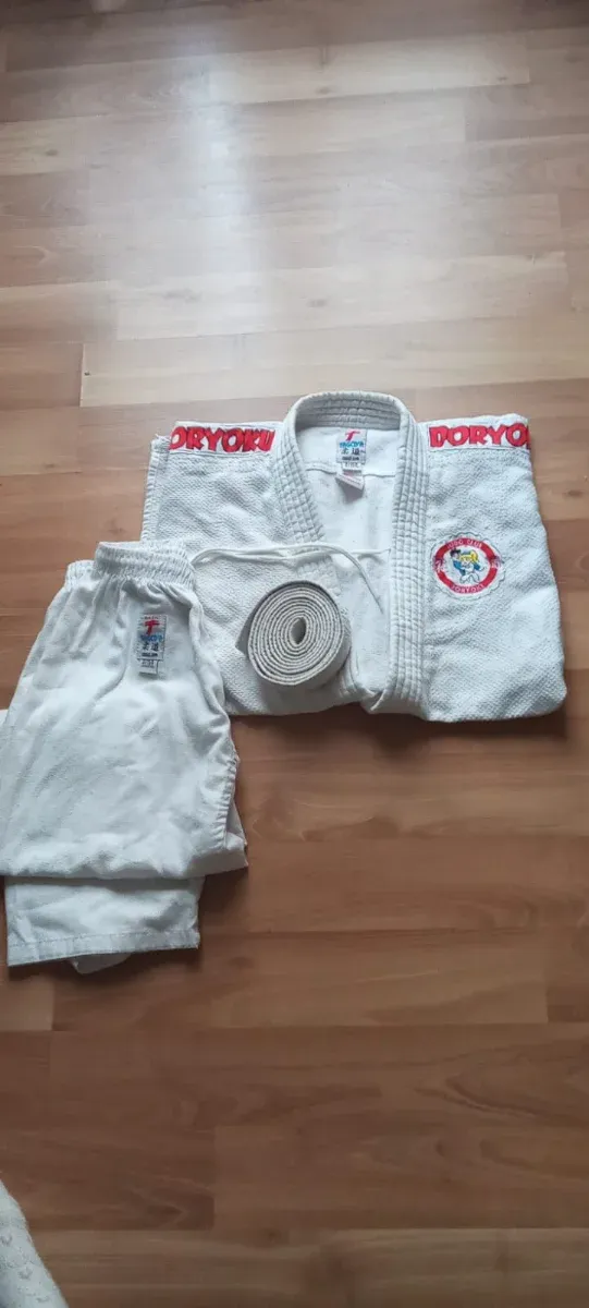Kimono Doryoku Blanco Talla  9 a 11 años