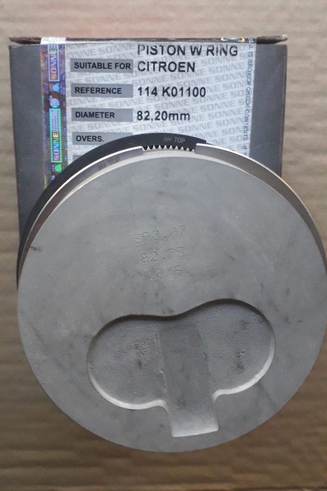 Piston 82.2 mm Peugeot o Citroen Motor 1.9 D DW8
