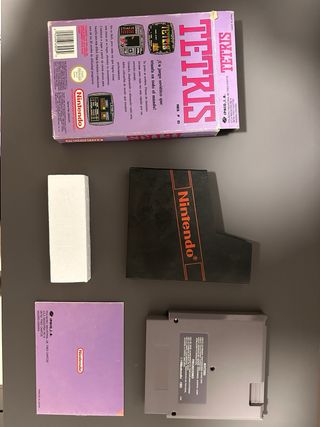Tetris NES Nintendo Caja Manual Cartucho