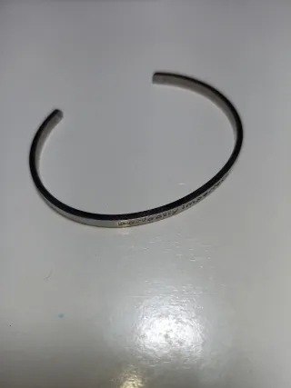 Reloj y brazalete plateado bijoux Brigitte