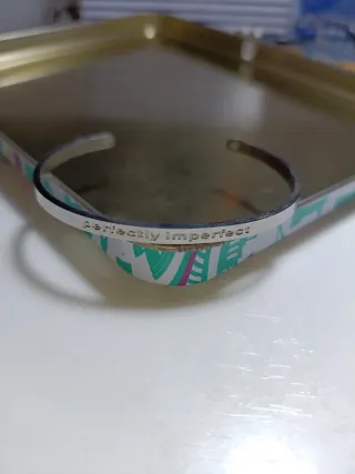 Reloj y brazalete plateado bijoux Brigitte