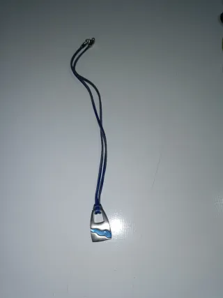 Colgante Lotus Plata y Azul